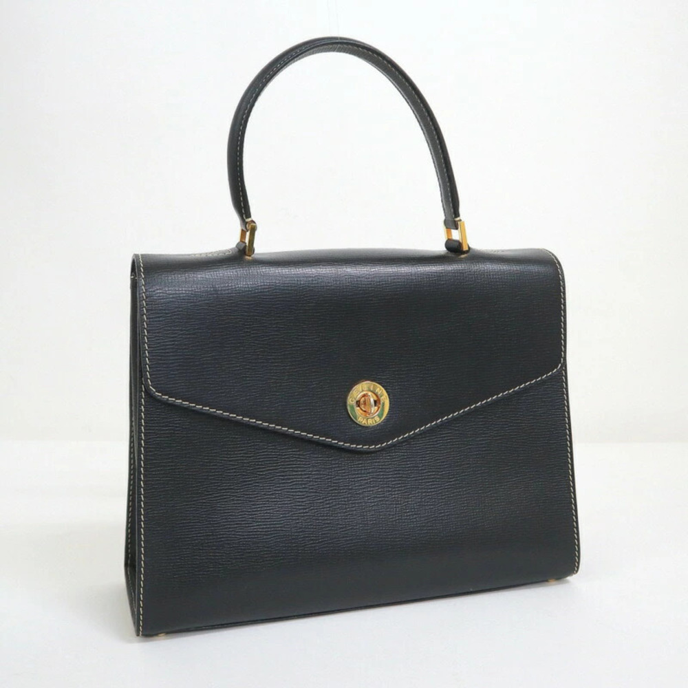 Celine flap Handbag leather black
